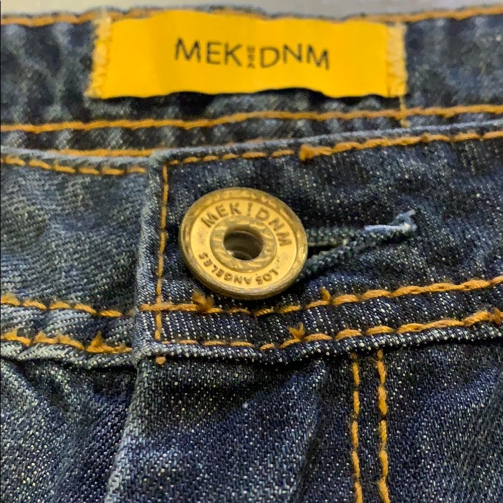 Women’s distressed MEK boyfriend denim jeans